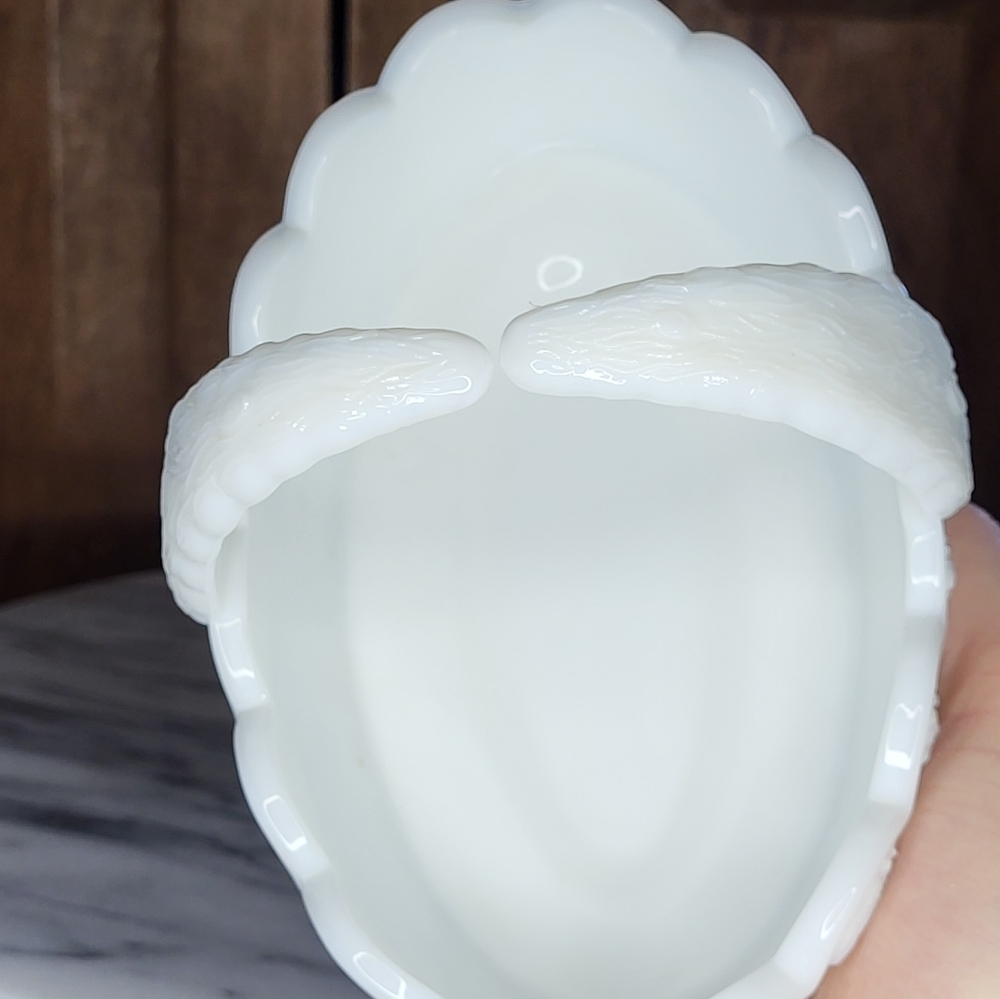 Milk Glass Candy Dish - Picture 11 of 13